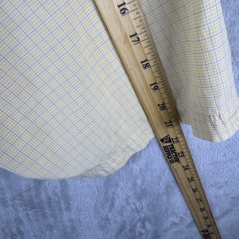 Simms Mens XL Yellow Plaid Short Sleeve‎ Fishing Shirt Nature Coast Fly Shop FL - Picture 8 of 9
